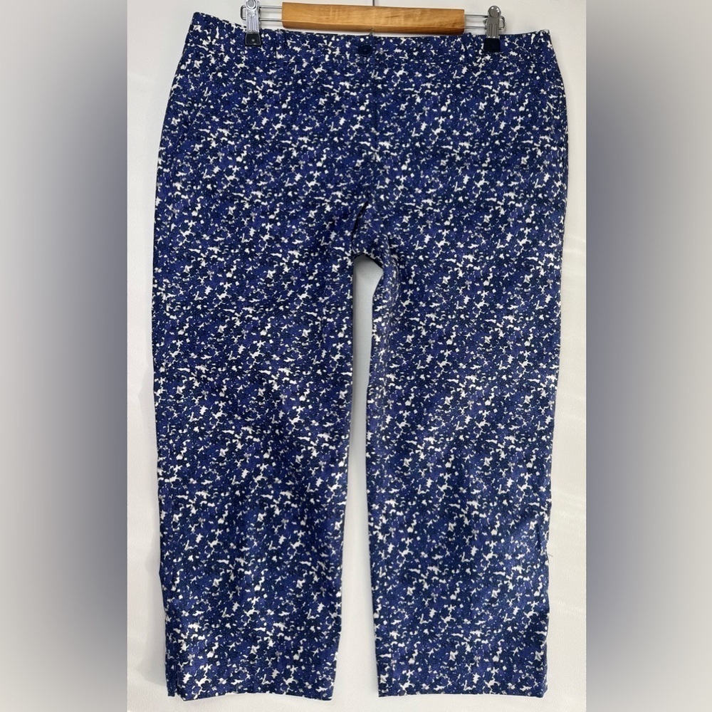 Talbots Signature Crop Floral Chinos Womens Size 12